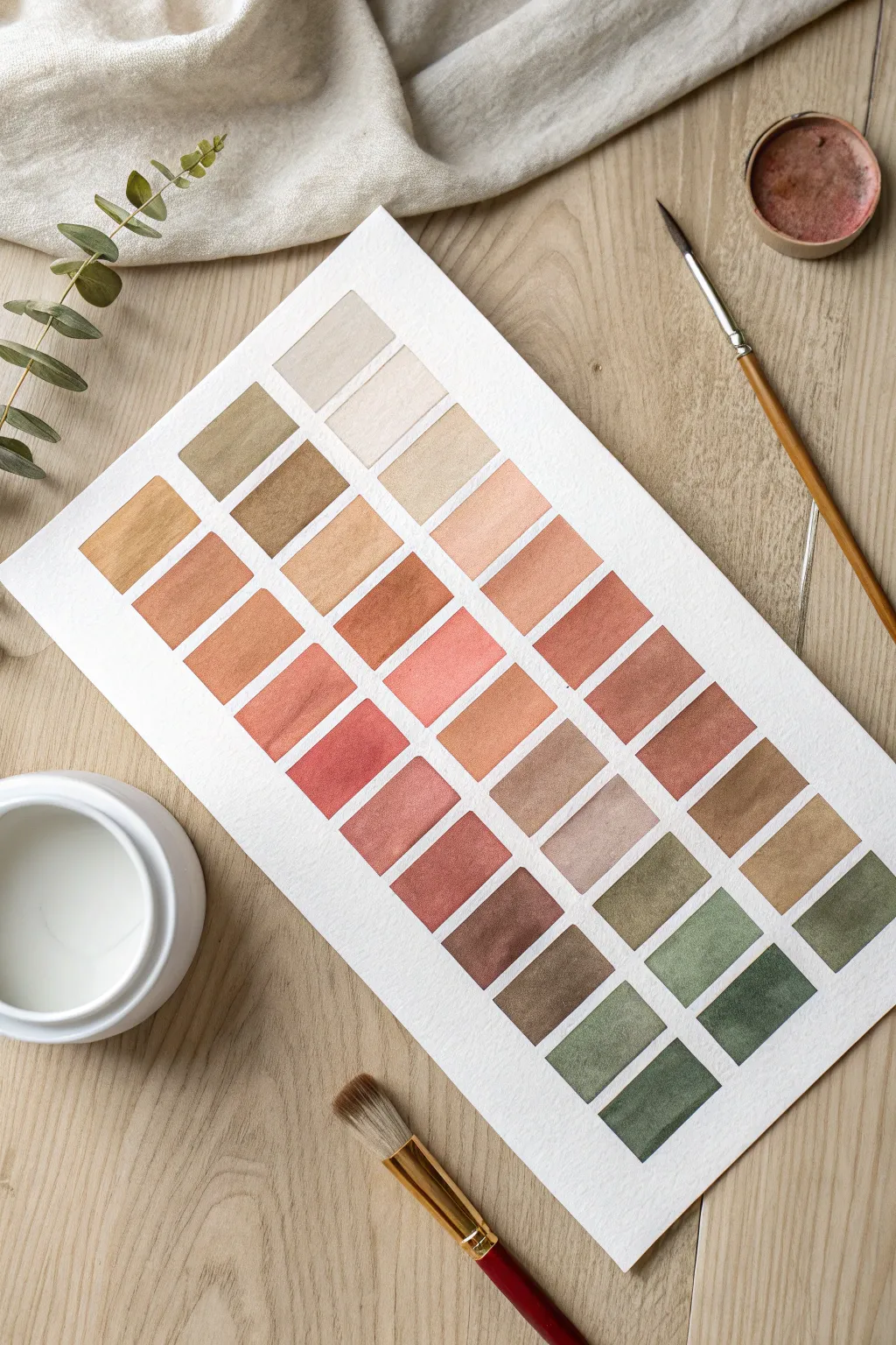 Find your calm with these therapeutic watercolor swatches. A simple way to master blending.