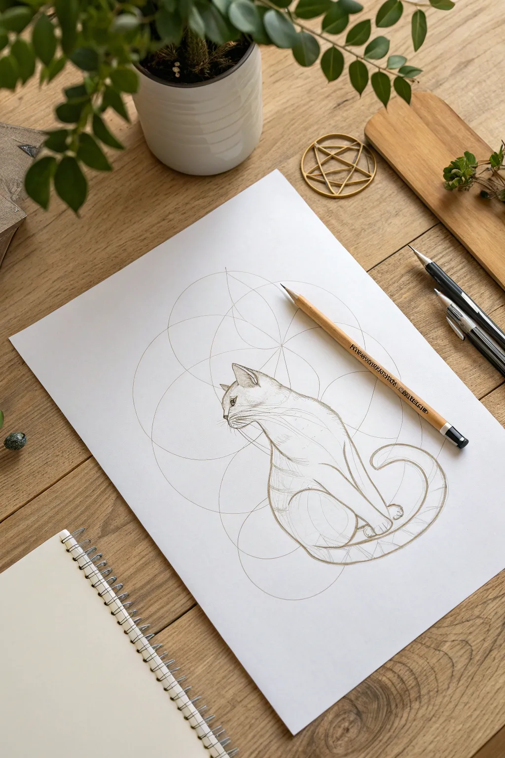 Breaking down the complexity into simple shapes makes capturing the form easy.