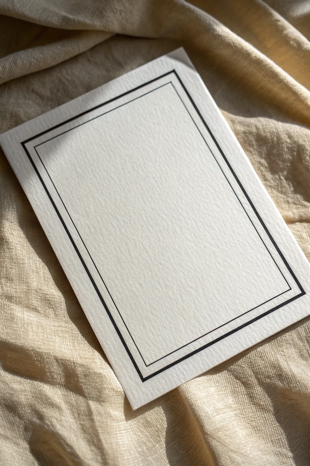 Clean double-line border with crisp corners and a thicker outer stroke for a timeless frame.
