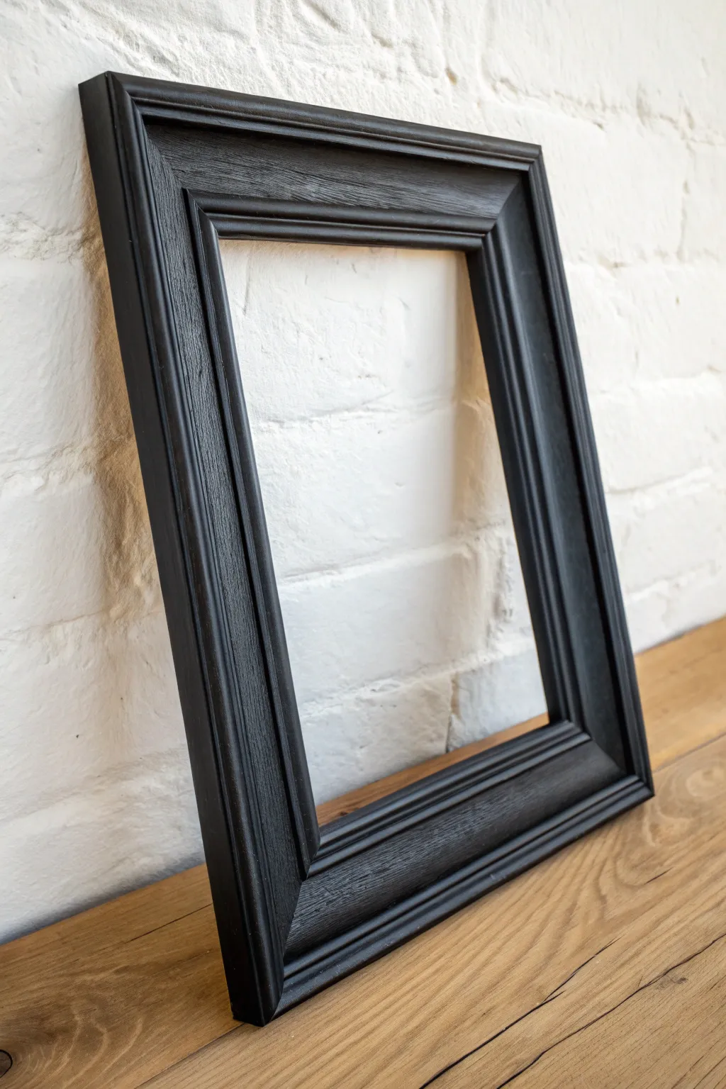 Create high contrast with this sleek matte black frame finish for a sophisticated modern vibe.