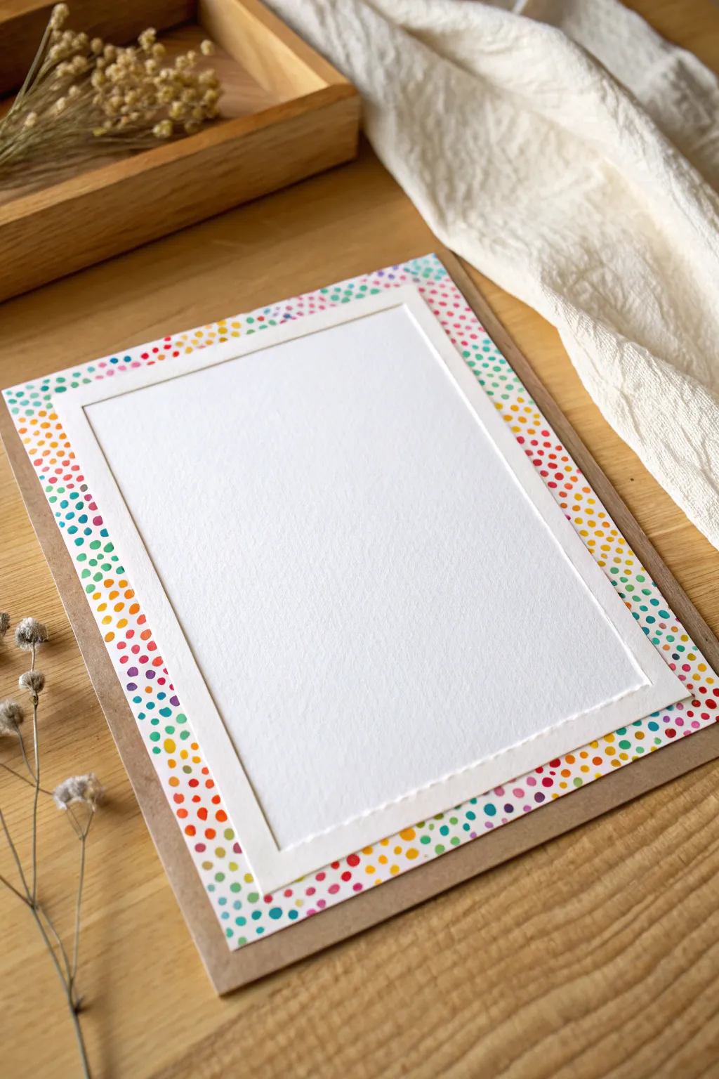 Classic pop art halftone dots fading outward, leaving a clean center space for your subject