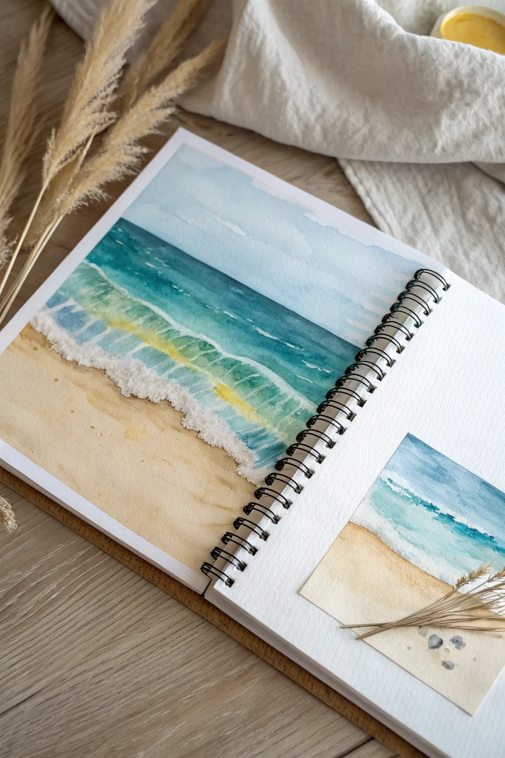 Paint a color-your-mood wash with soothing blues, sunny yellows, and grounding neutral tones.