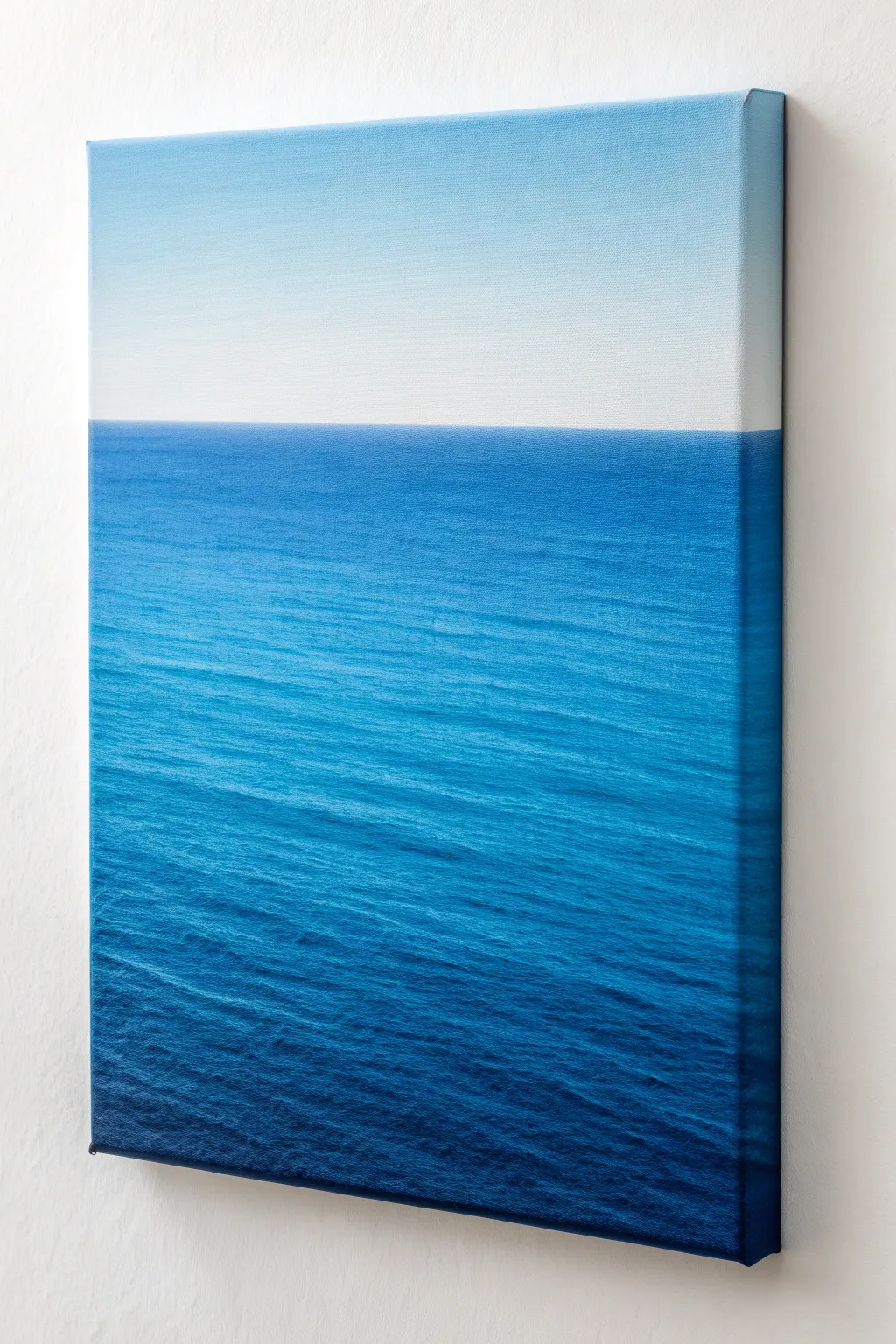 Smooth ocean gradient wash from aqua to navy, a calming base for easy underwater paintings