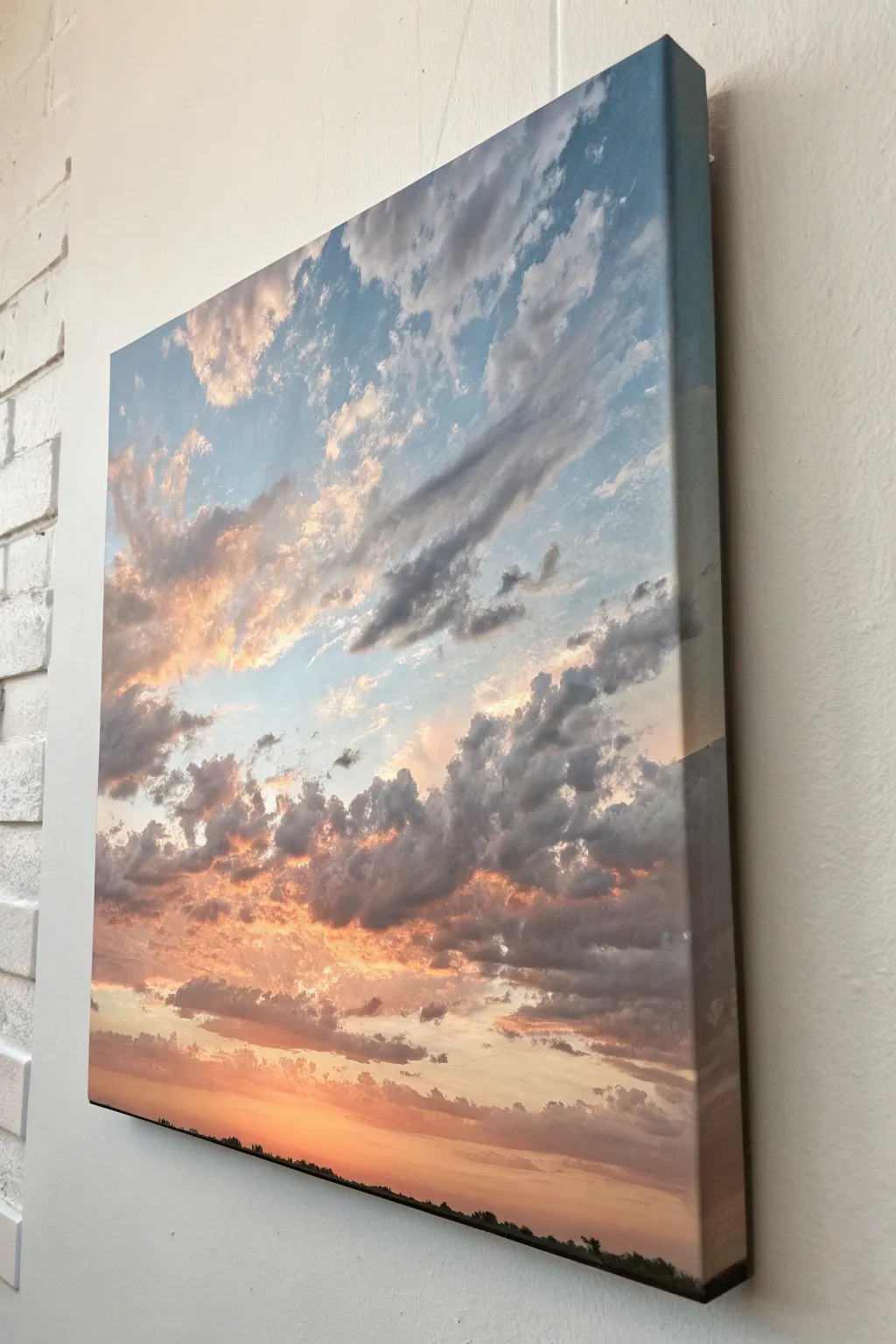 Practice scumbled clouds on a smooth gradient sky for airy depth and crisp edge control