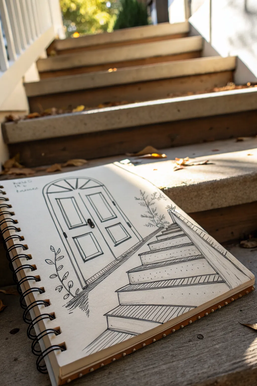 Dutch door step-tabs drawing idea for tidy sections and lists, minimalist Scandinavian with boho trim