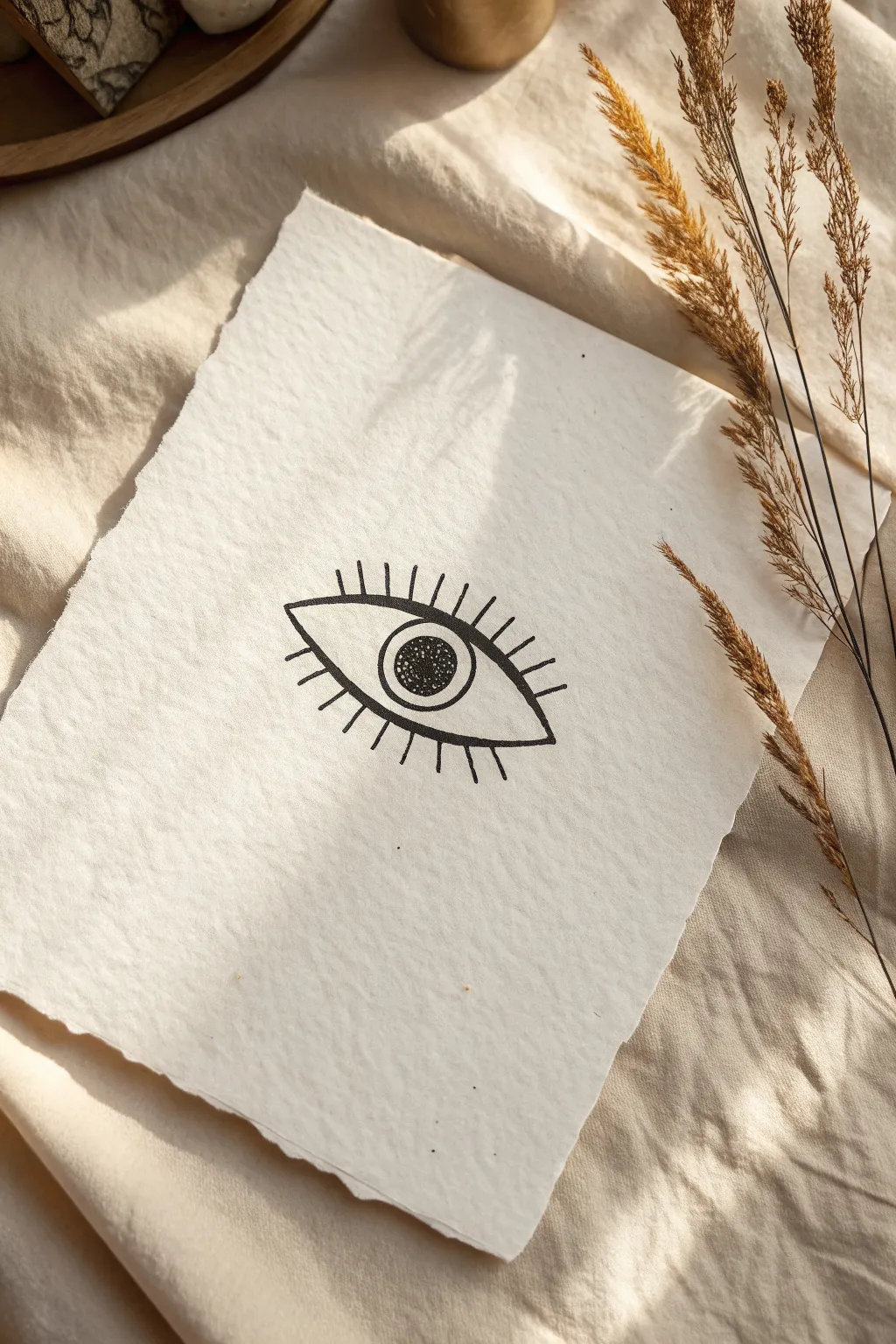 Easy eye outline with clean lashes, perfect for minimalist sketch practice and quick drawing ideas