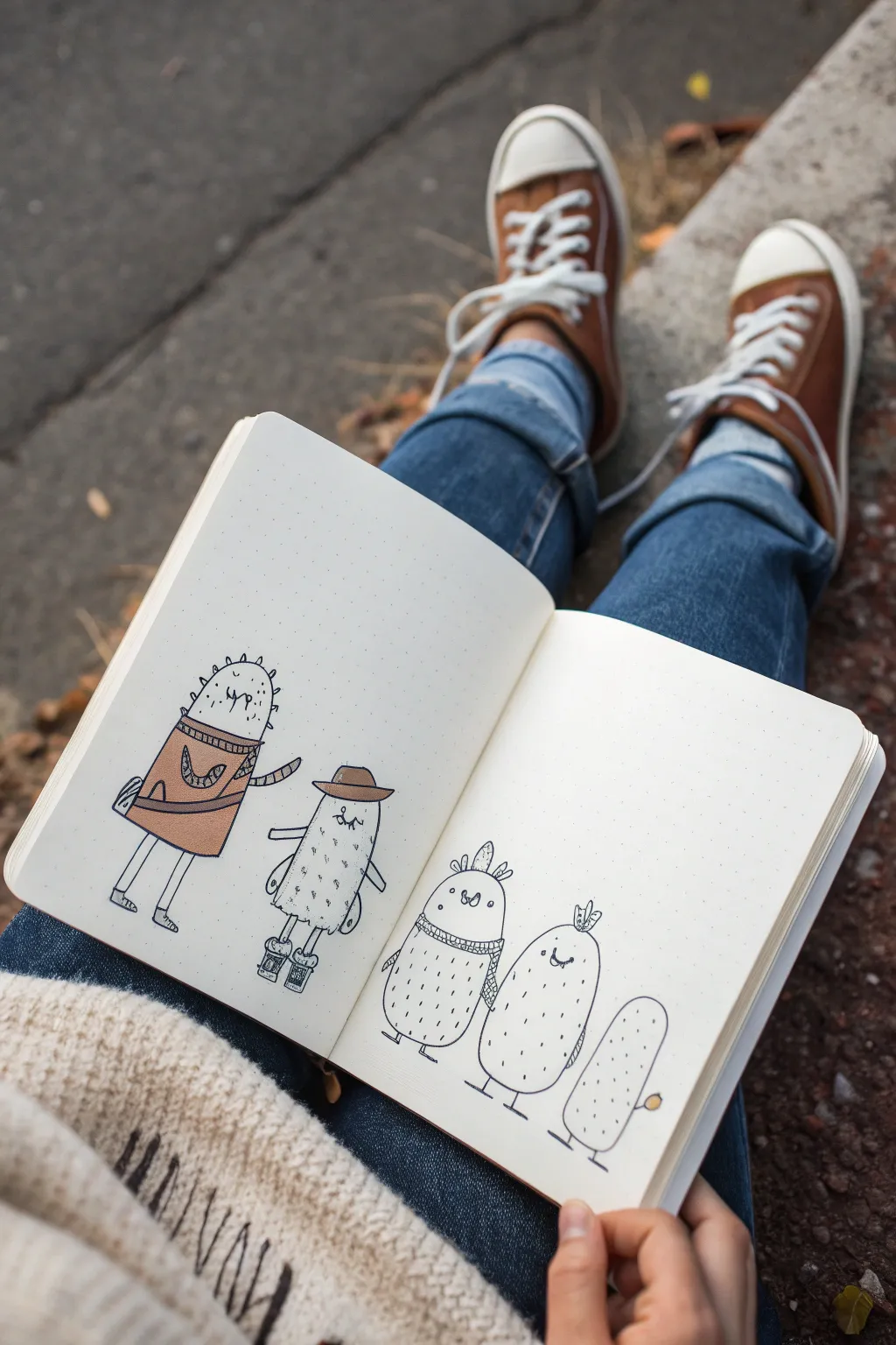 Turn your strengths into sweet characters to sketch—minimal, calming, and confidence-boosting.