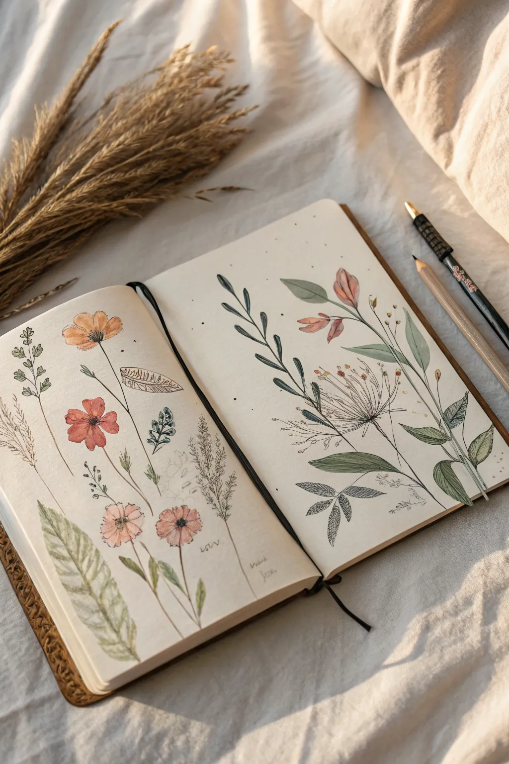 Turn drips and splatters into texture, then sketch right over the happy accidents.