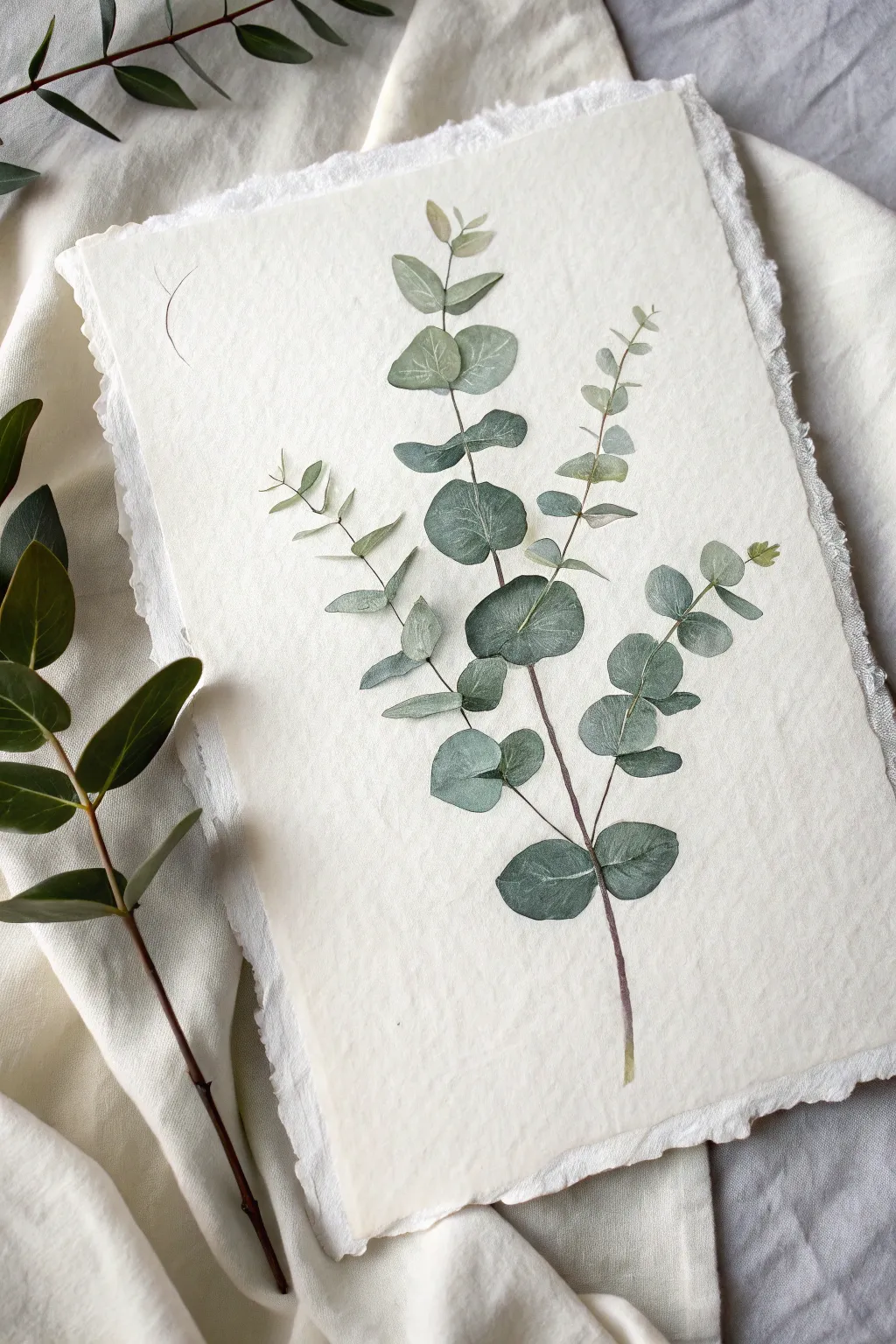 Monochrome leaf study in layered values, minimalist and boho calm for easy painting inspiration.