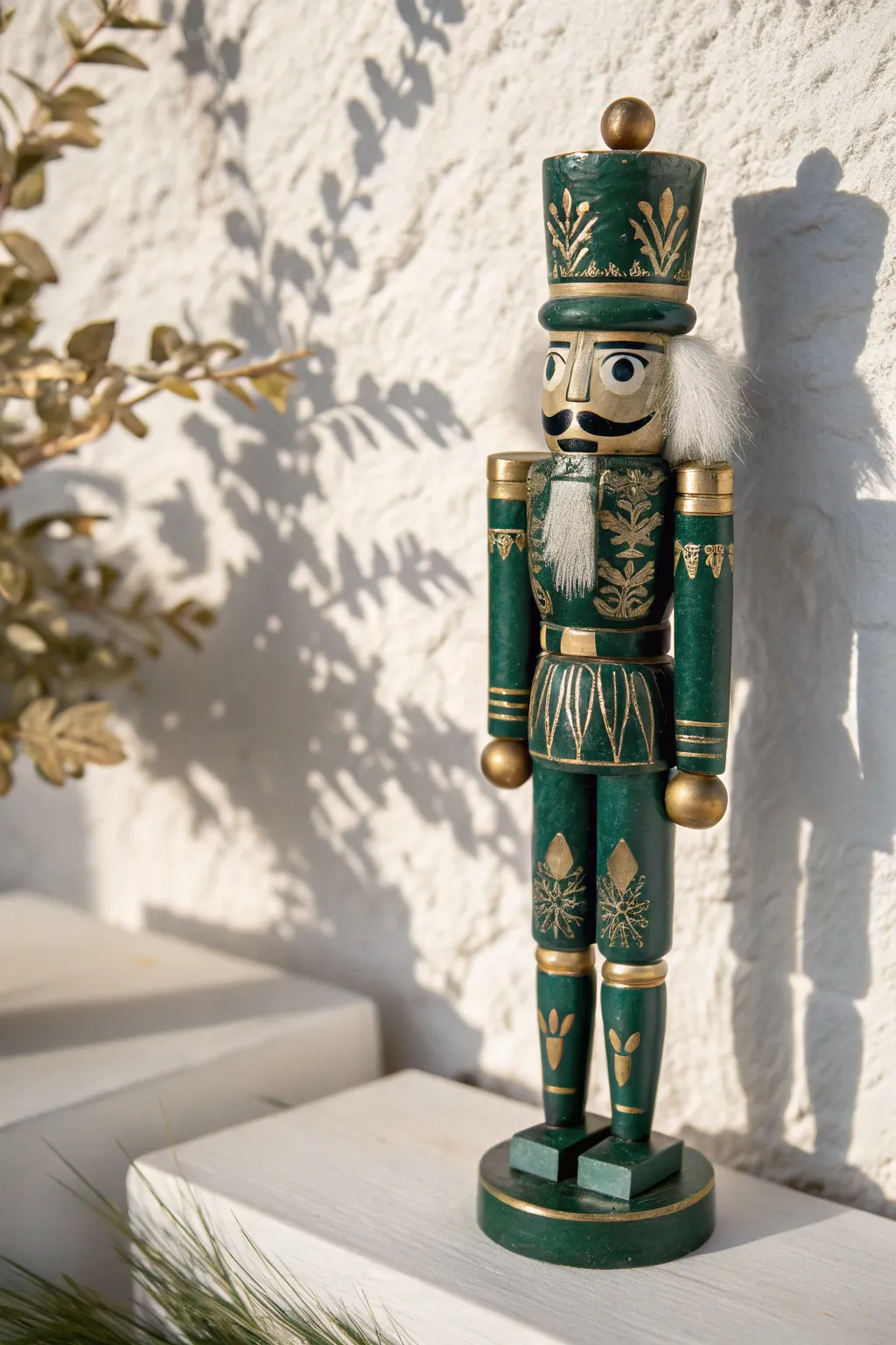 Elevate your holiday decor with deep jewel tones and luxurious gold leaf details.