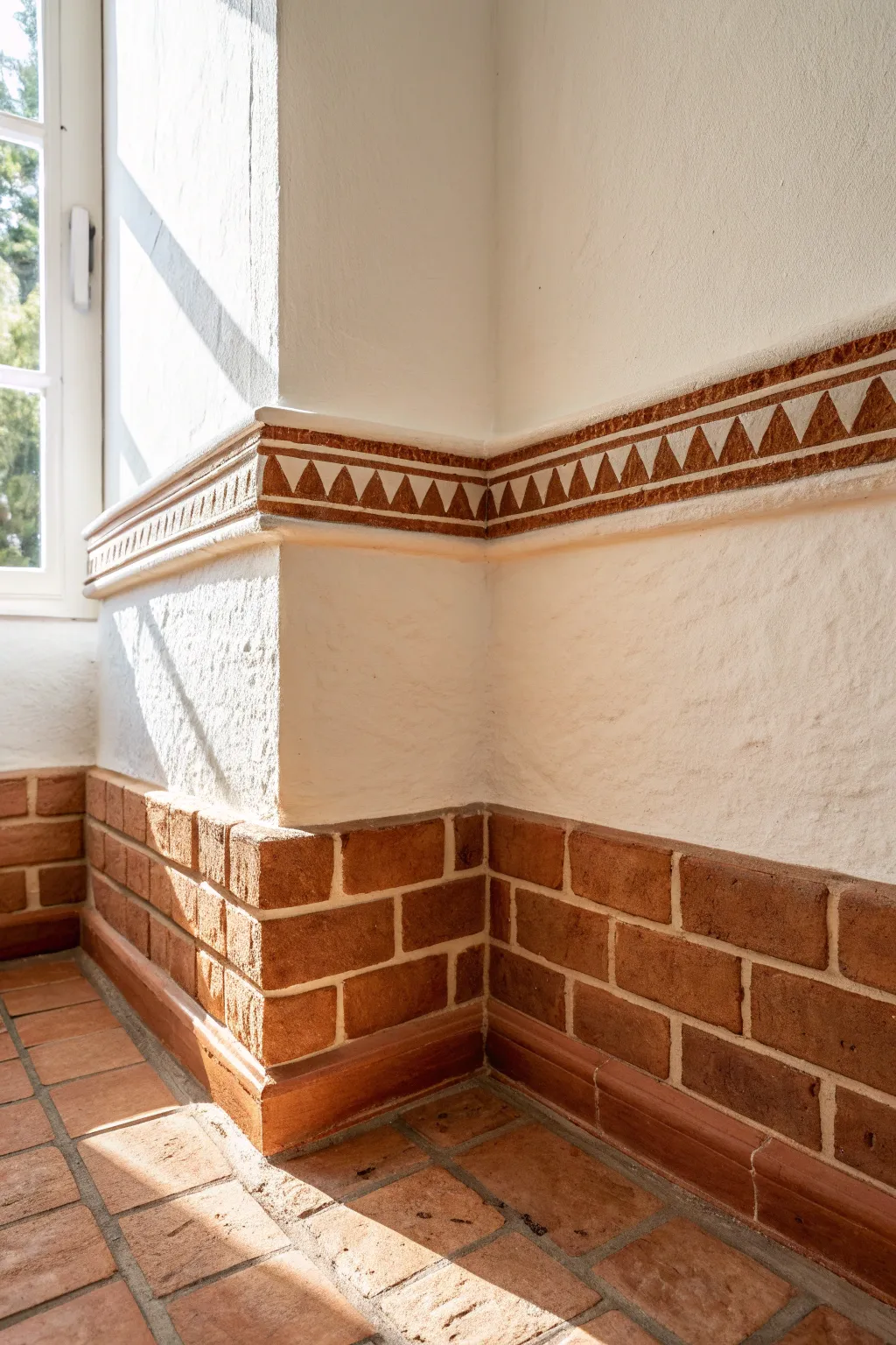 Playful dashed wall border adds Scandinavian calm with a boho touch, clean and easy to paint.