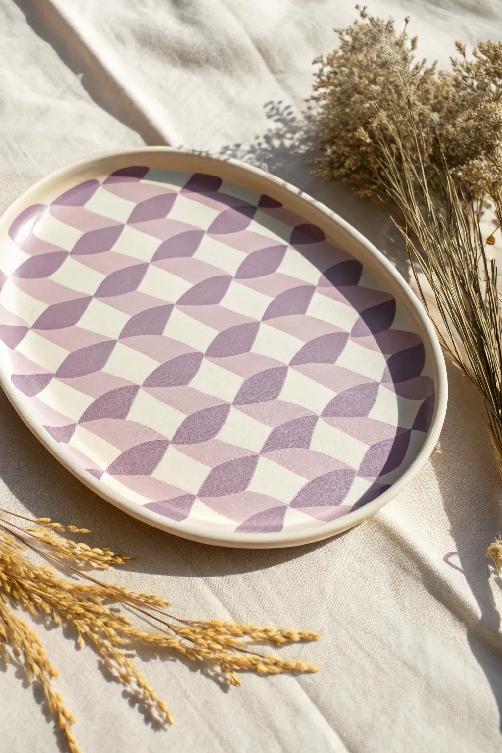 Get groovy with this wavy checkerboard pattern! A trendy, organic twist on a classic grid.