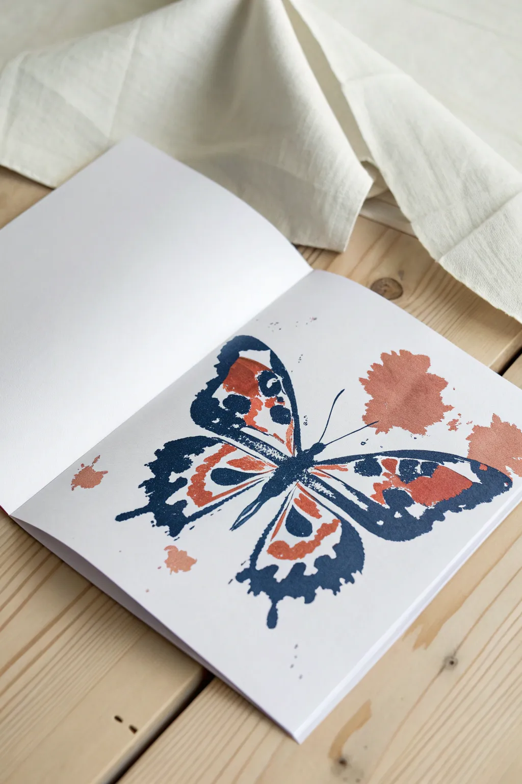 Mirror-fold tempera blot: a simple butterfly inkblot effect you can paint in minutes.