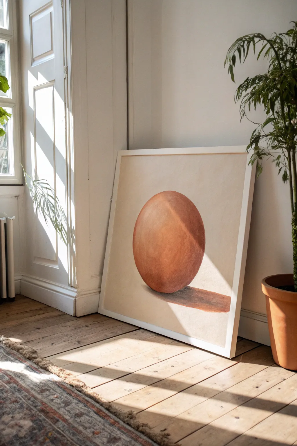 Try a one-color value study: smooth shading from light to dark in a simple sphere.