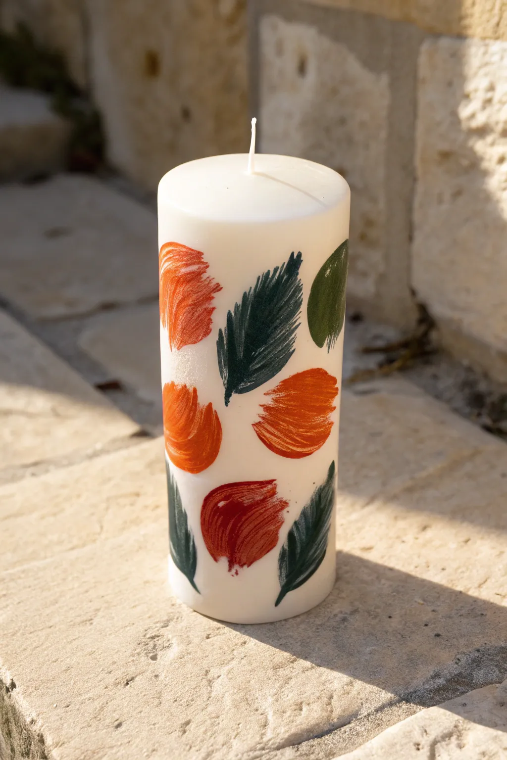 Make a statement! Add bold, abstract organic shapes to your candle collection. 🎨✨