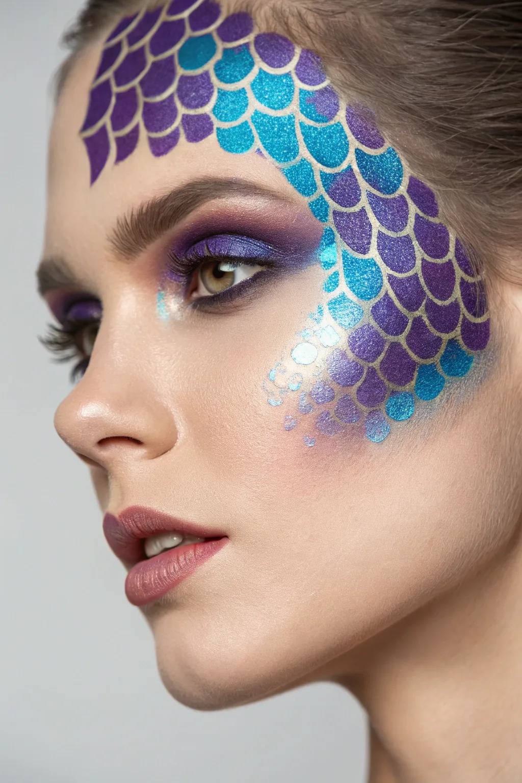 Transform into a sea siren with this easy mesh stencil hack. ✨