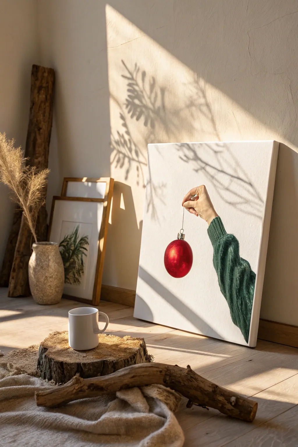 Steal the show with this cheeky DIY canvas painting. A fun twist on minimalist decor!