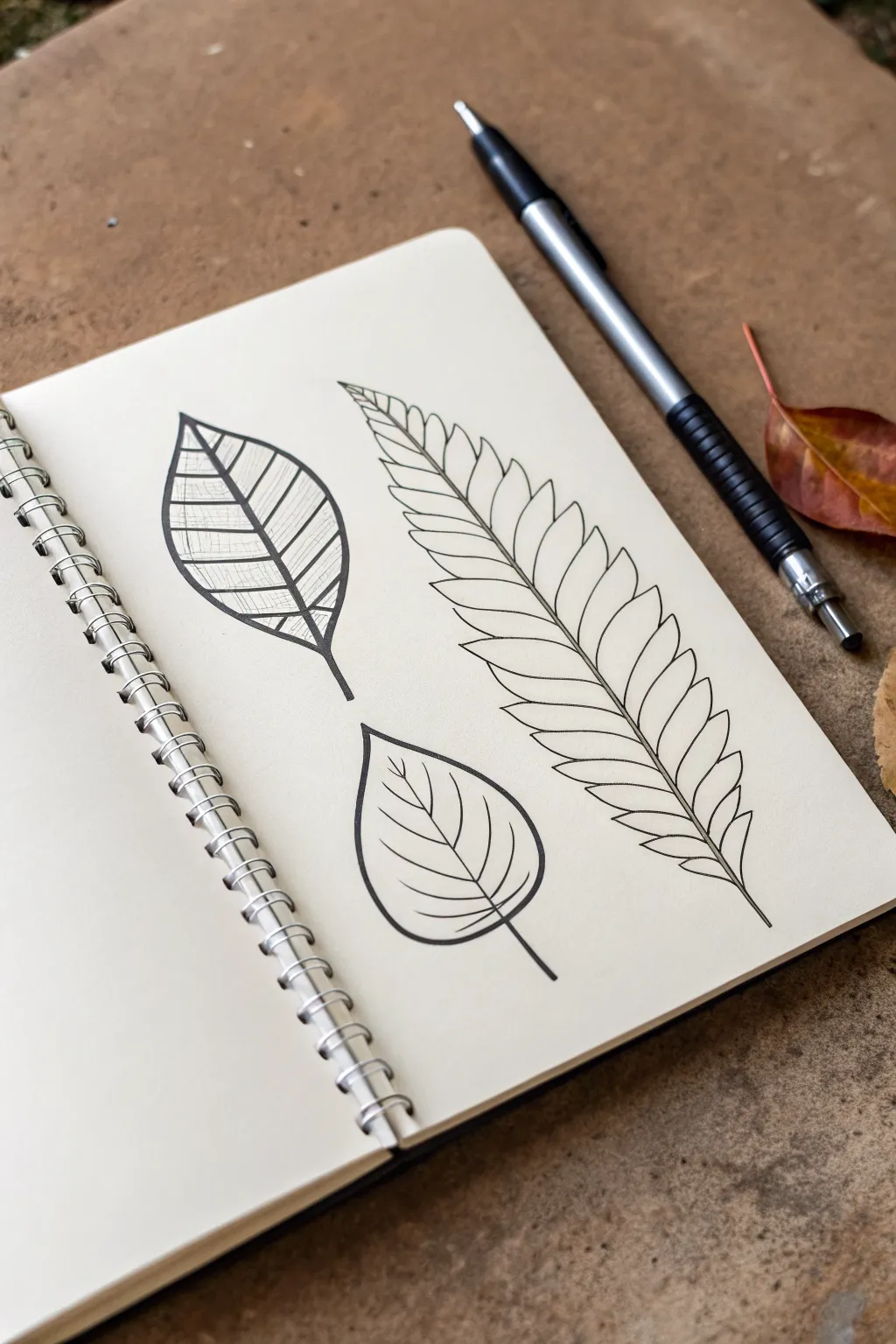 One leaf, three moods: watch line weight shift from whisper-thin to bold and confident.