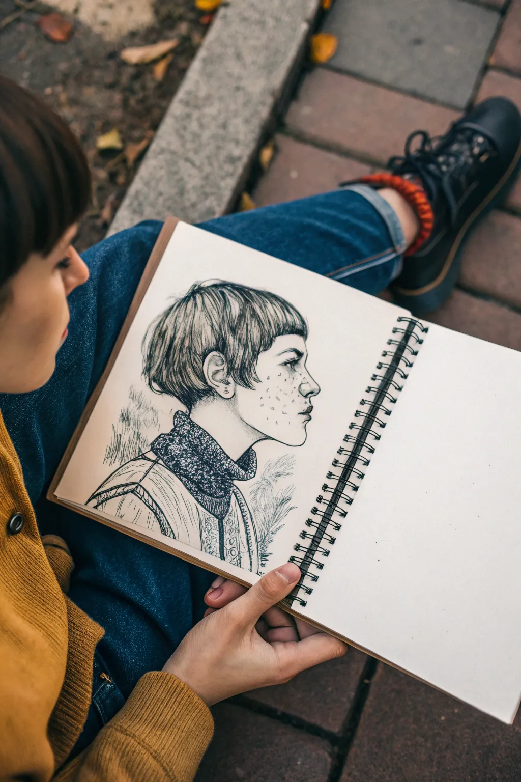 Short-cut sketch sheet with chunky direction changes for bold, textured pixie and crop ideas