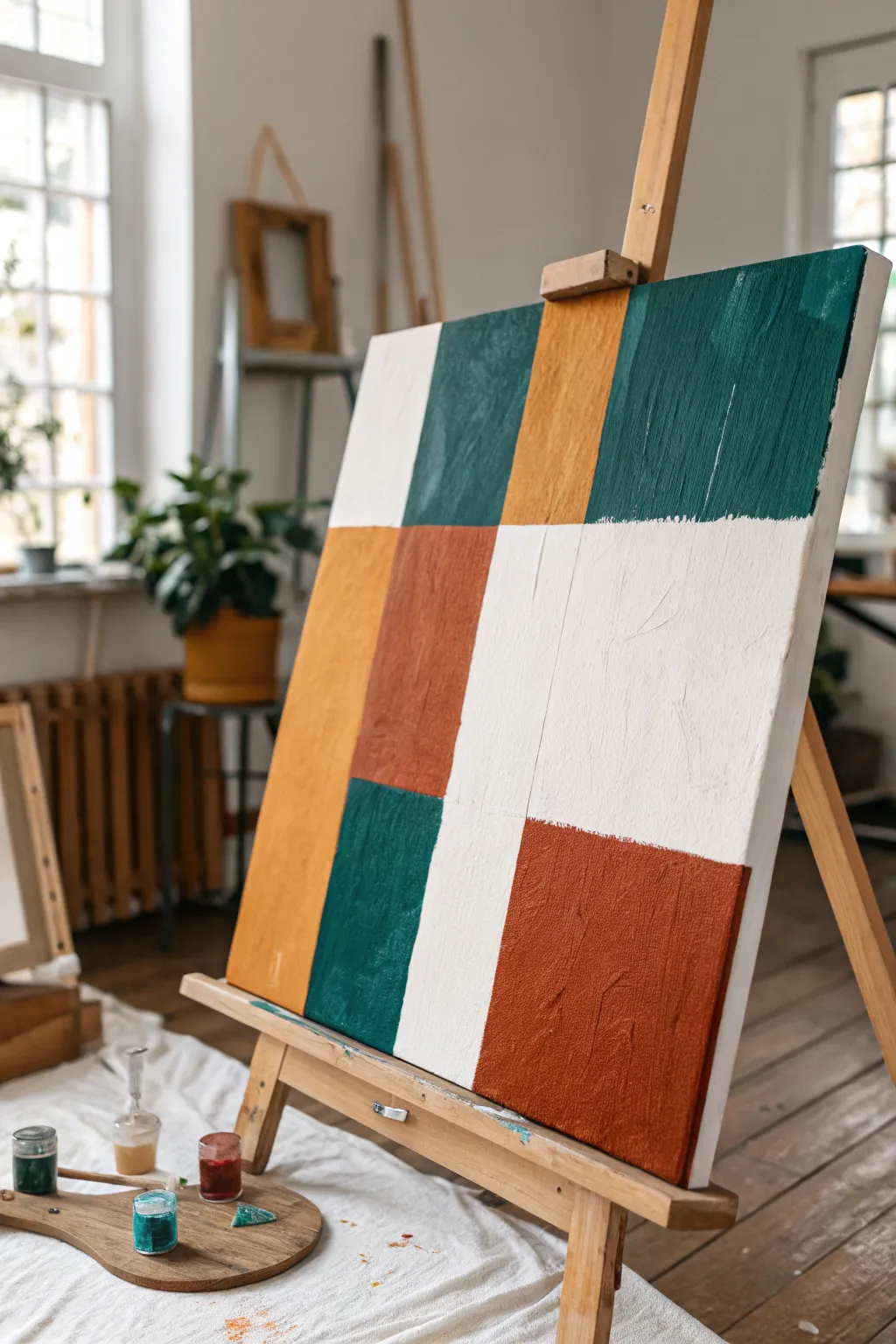 Brush-first courage: paint bold block-ins, embrace messy edges, and correct as you go.