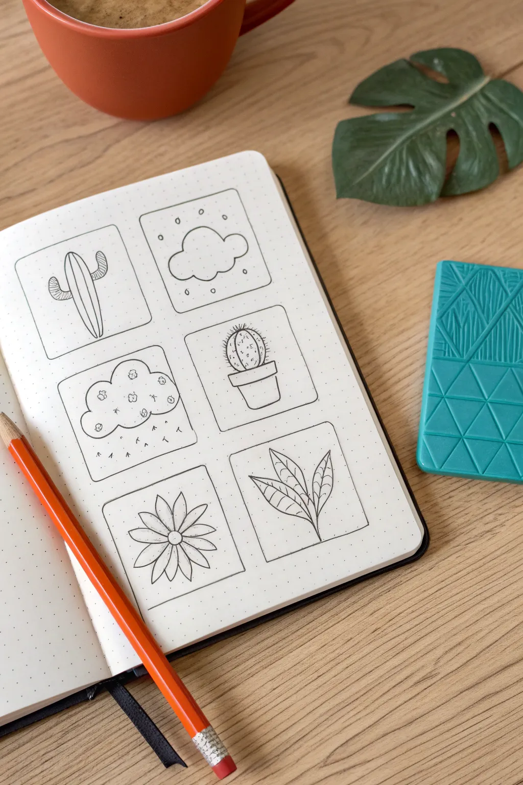 Beat creative block with these cute doodle grids. The perfect simple warm-up for your daily sketching routine!