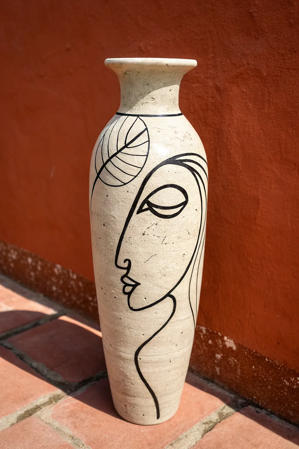 Simplicity meets art. 🎨 Create a gallery-worthy vase with this continuous line technique. Minimalist and chic.