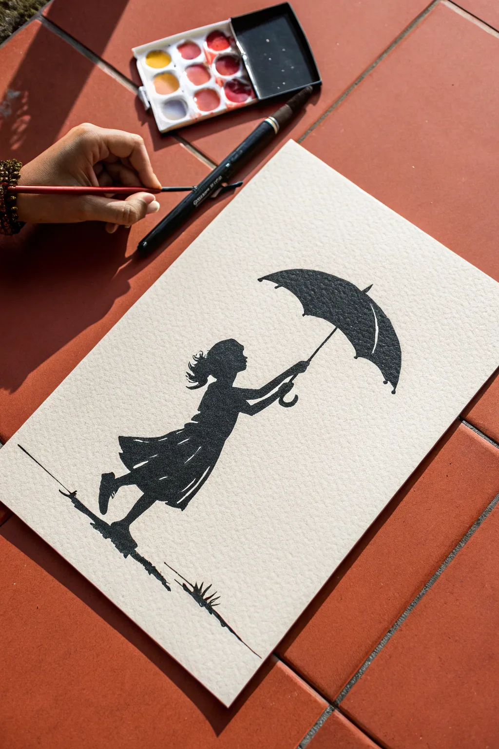 Capture beauty in simplicity with this easy silhouette sketch. Perfect for a bold minimalist art journal spread.