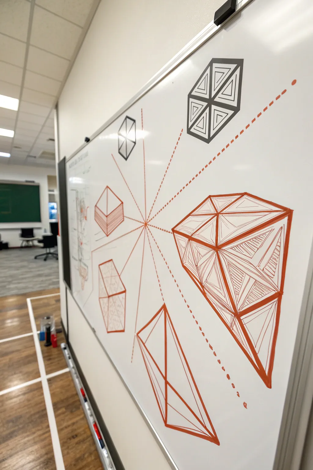 Master the art of perspective with these bold and striking geometric 3D shape ideas.