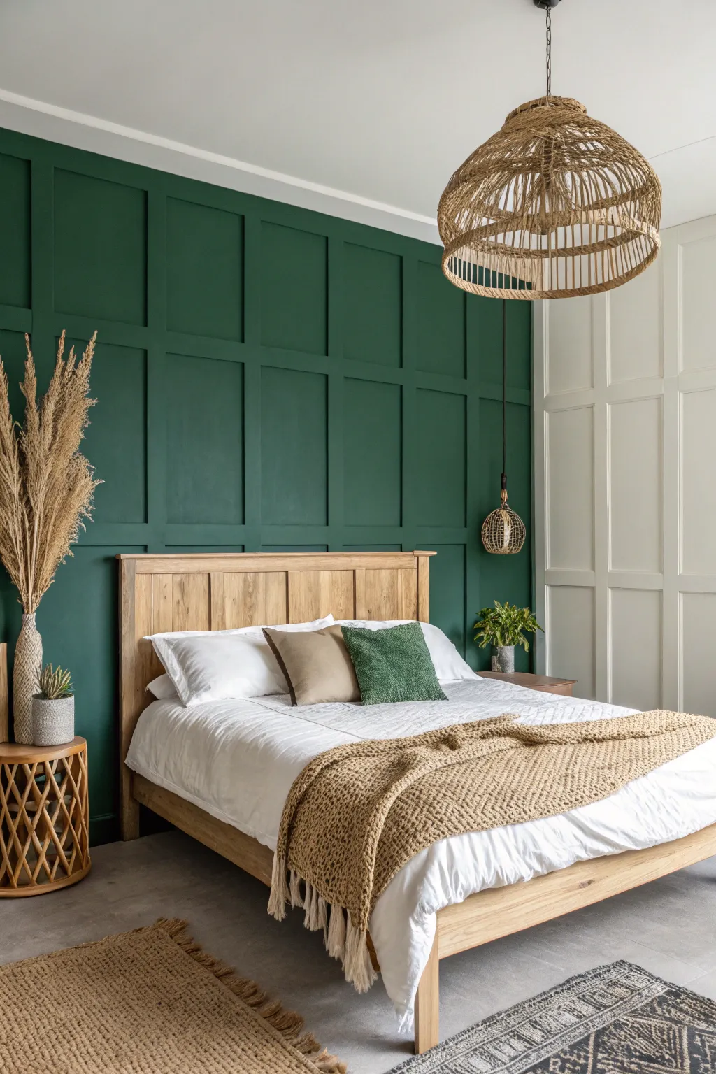 Create depth and drama with a single bold wall color that creates an instant focal point.