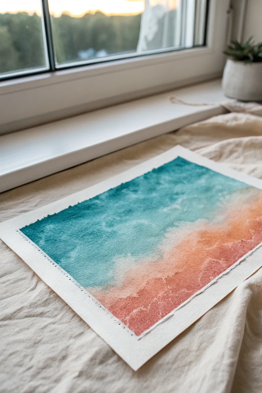 Velvety sponge blending: a soft dappled gradient that makes dreamy, cloudlike backgrounds