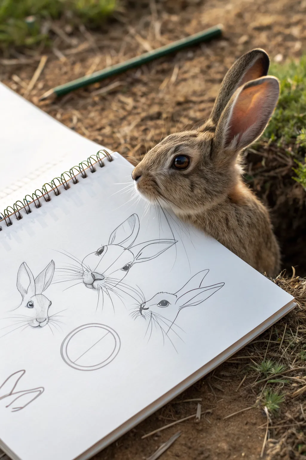 Learn a 6-step bunny face directed drawing with optional eyelashes, freckles, and ear patterns.
