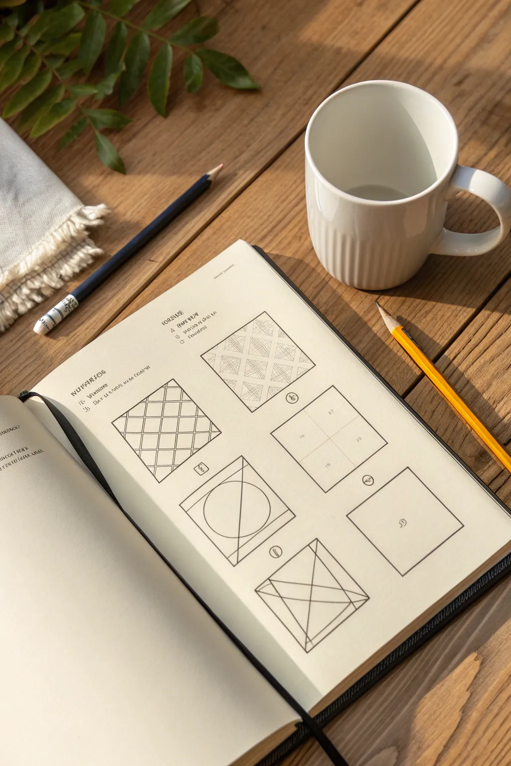 A clean 5-step sketch breakdown page, turning one simple object into an easy mini tutorial.