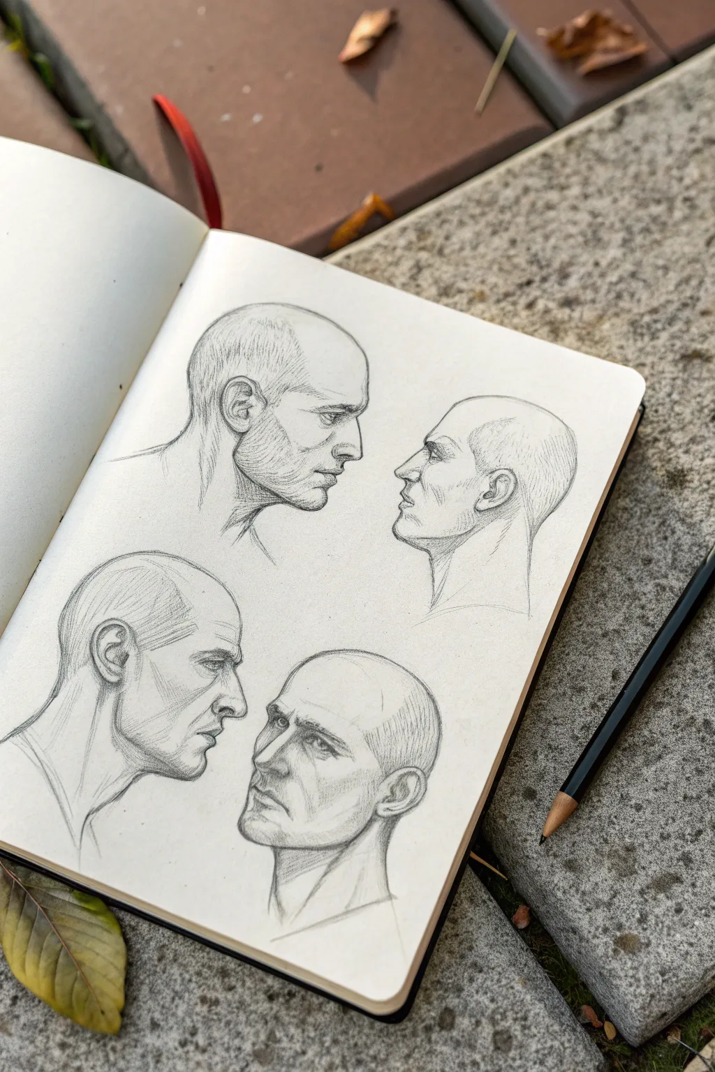 Jaw shape variation sheet with four identical head angles: soft, square, narrow, and broad jaws.