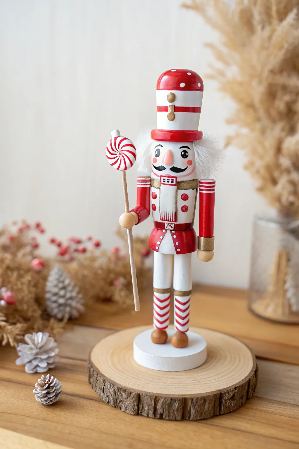 Sweeten your holiday decor with this whimsical Candyland nutcracker painting guide.