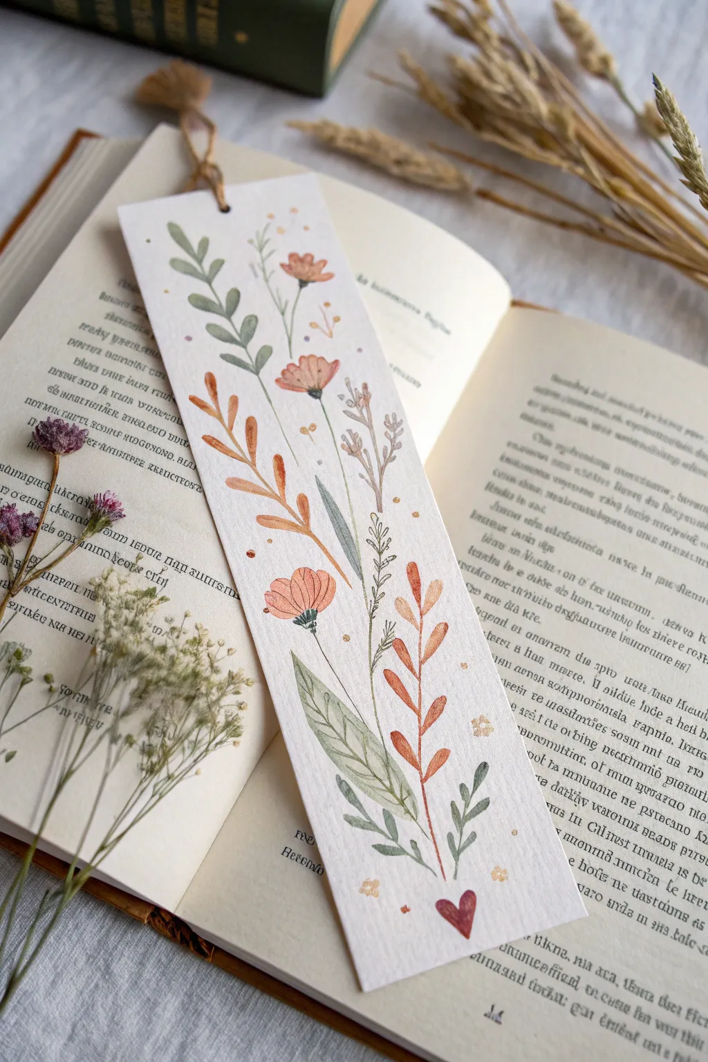 Paint a delicate floral bookmark and tuck it into a book with a sweet little note made for Mom.