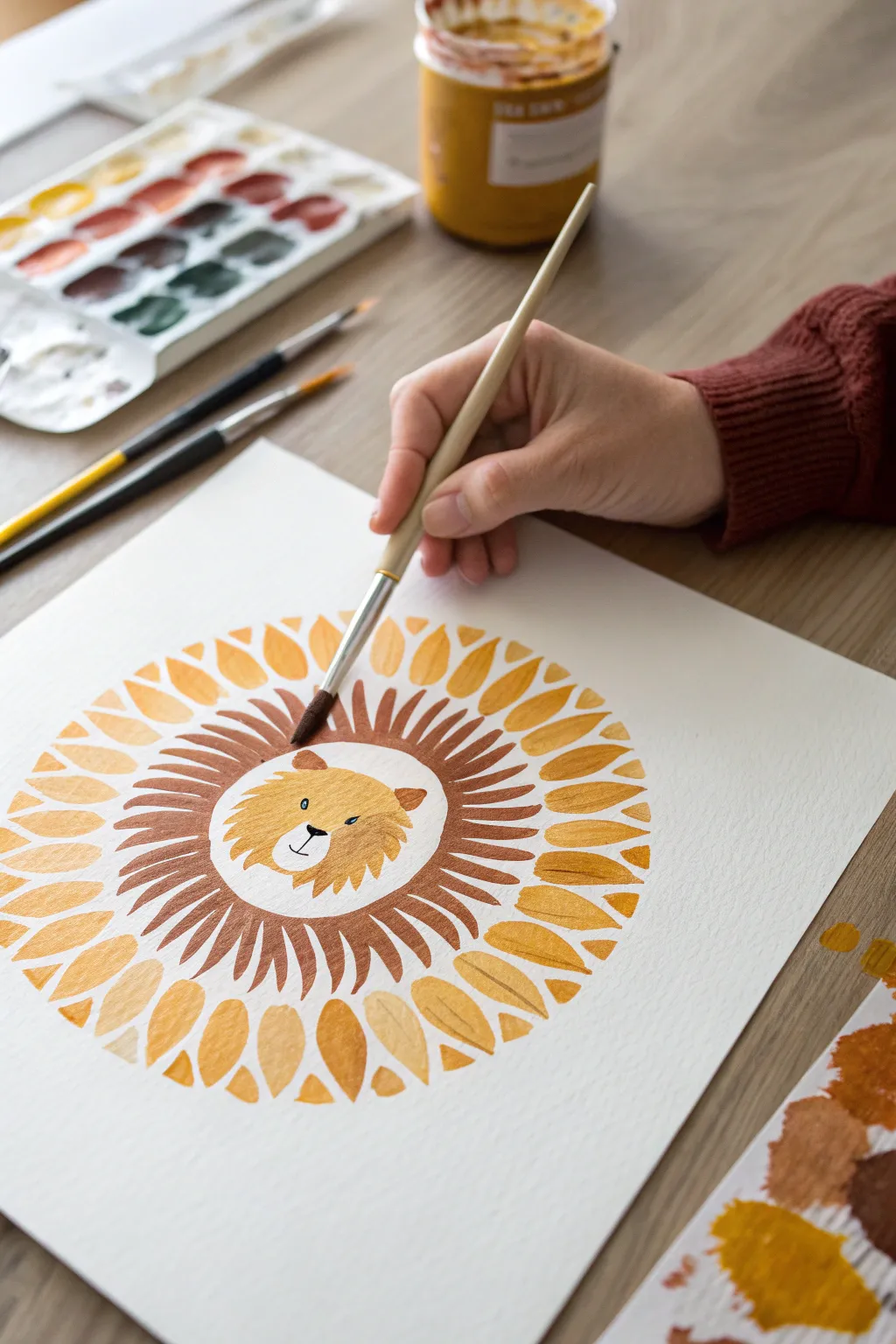 Master the art of texture with this clever fork-scraping painting trick for furry friends.