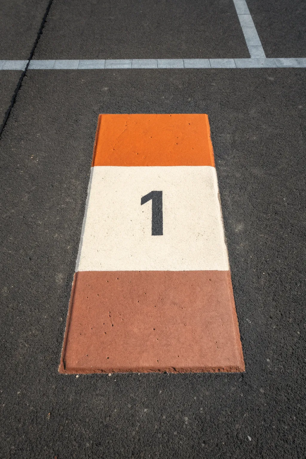 Claim your space! A chic board game-inspired parking spot design for a playful touch.