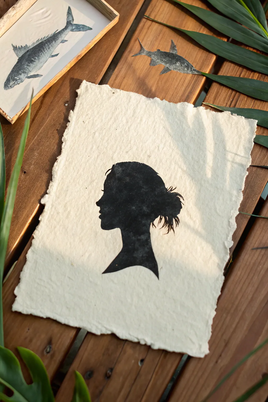 Minimalist silhouette art where negative space reveals a hidden second image for a clever double-read.