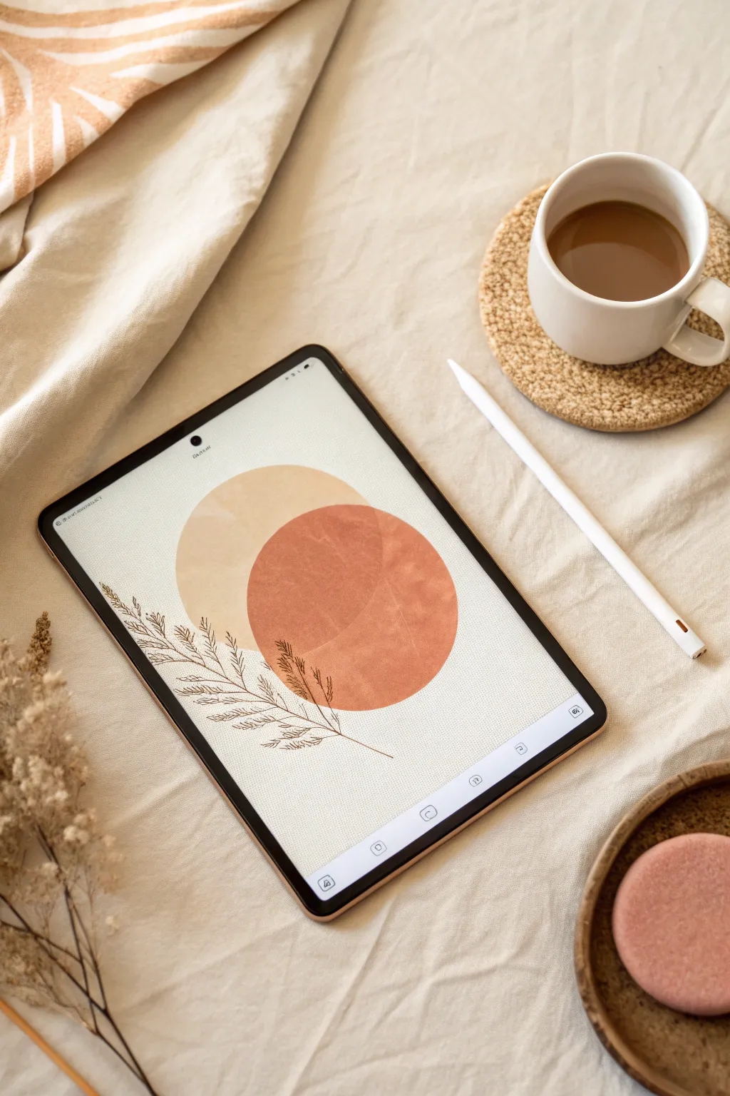 Add instant depth to flat shapes with this easy Procreate clipping mask texture trick.
