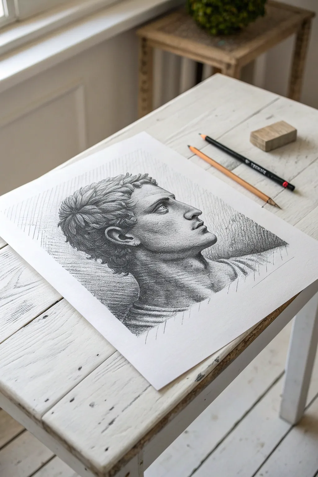 Mix classic shading with digital vibes using this glitch effect idea. A unique challenge for any sketchbook.