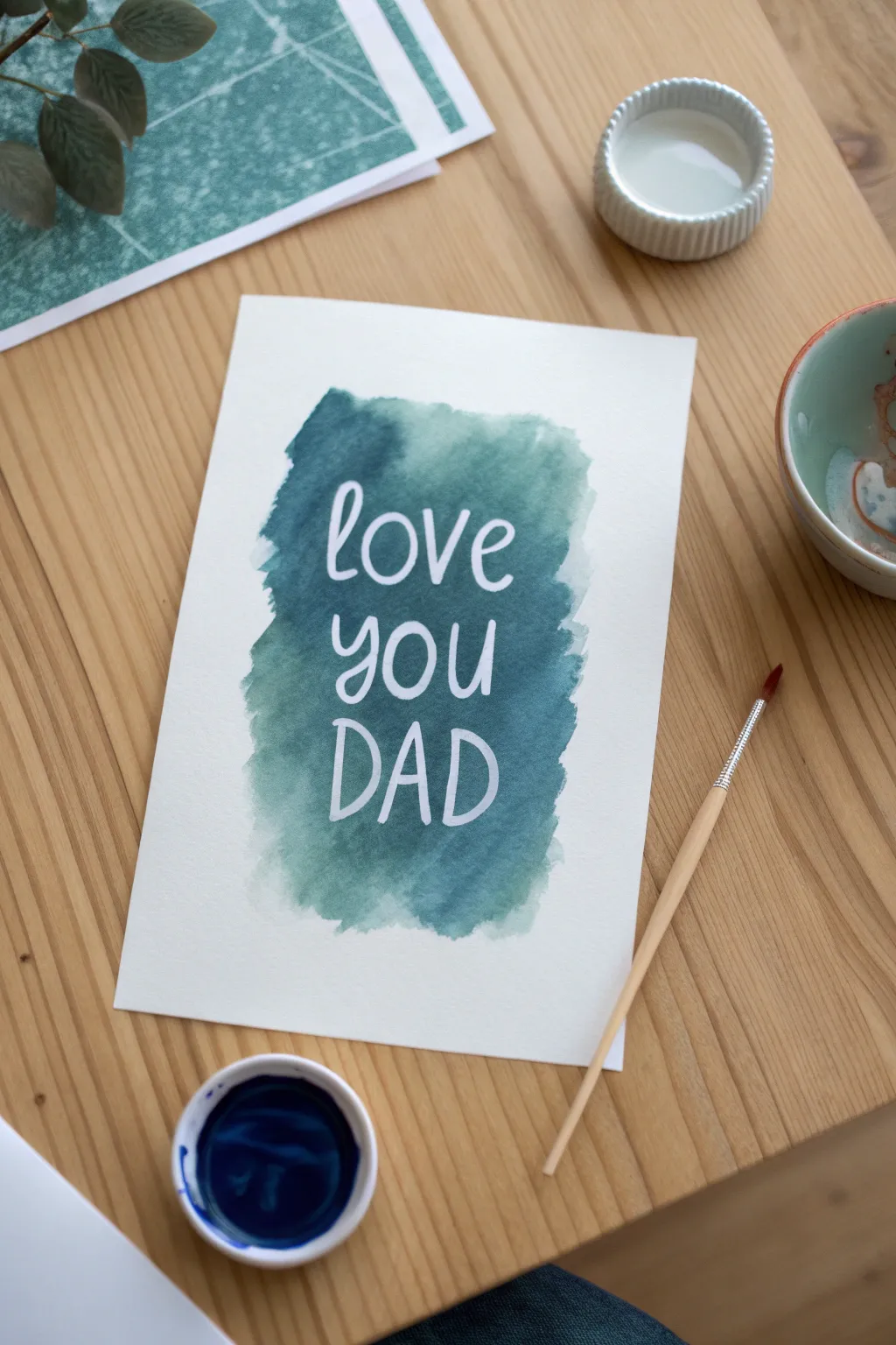 Create a magical secret message card for Father's Day with this resist technique.