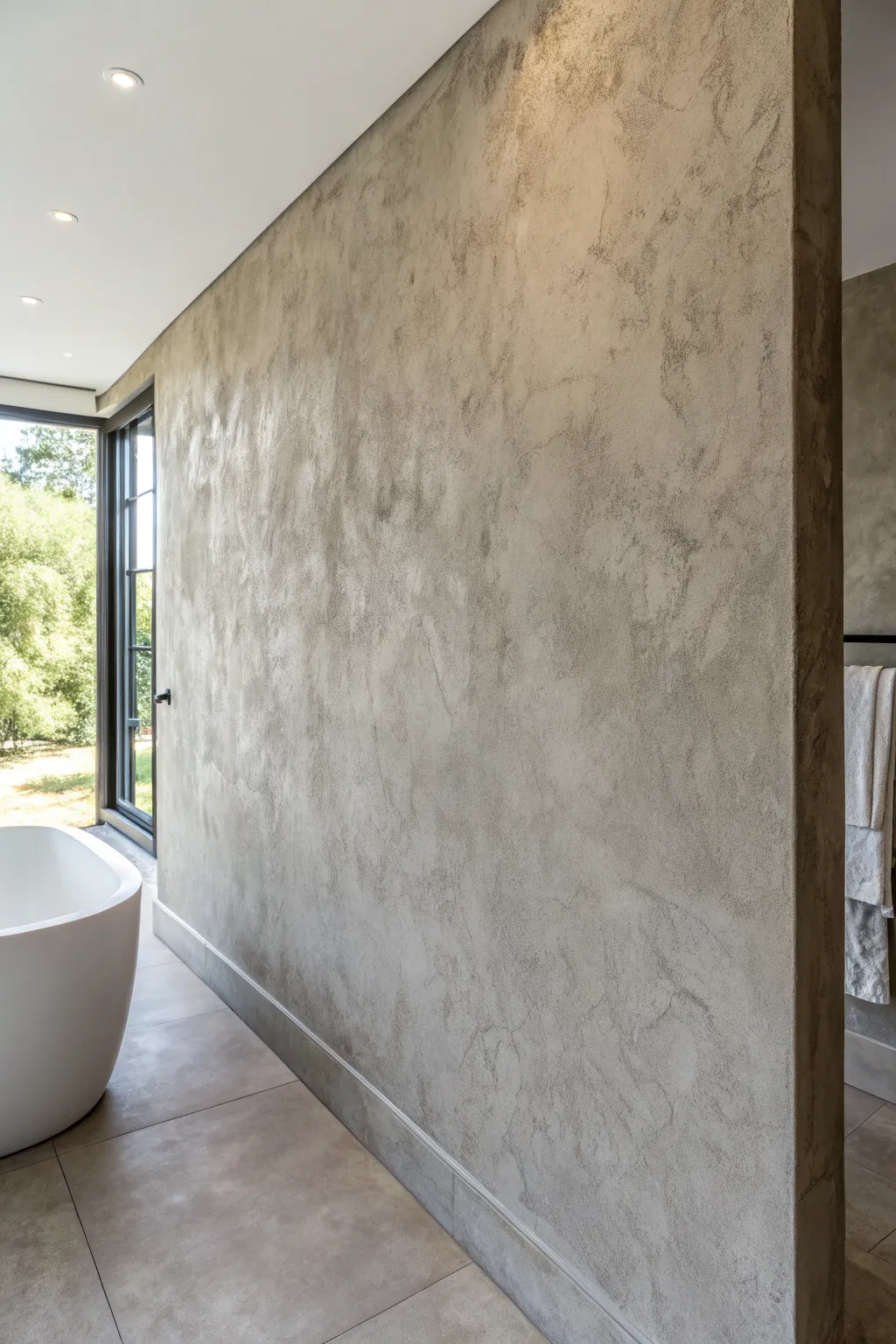 Soft faux concrete texture with calm industrial vibes, perfect for minimalist boho spaces.