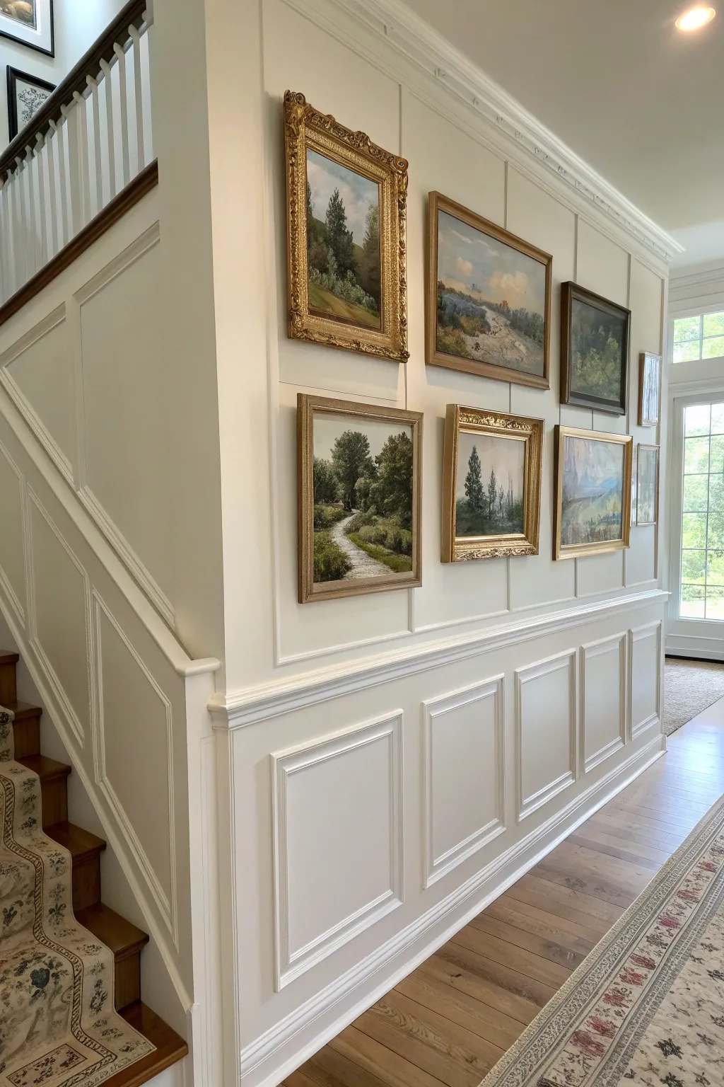 Turn your architectural details into a built-in gallery for small artworks.