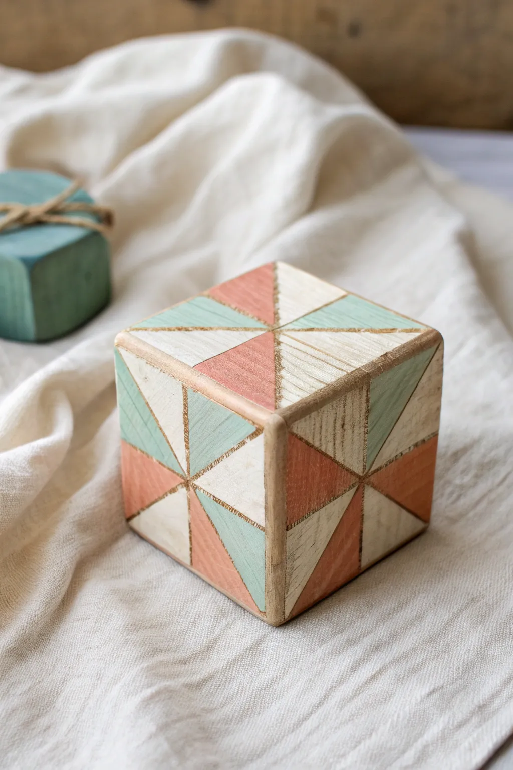 Paint one cube, one palette: each face tells a calm color story in simple Scandinavian style.