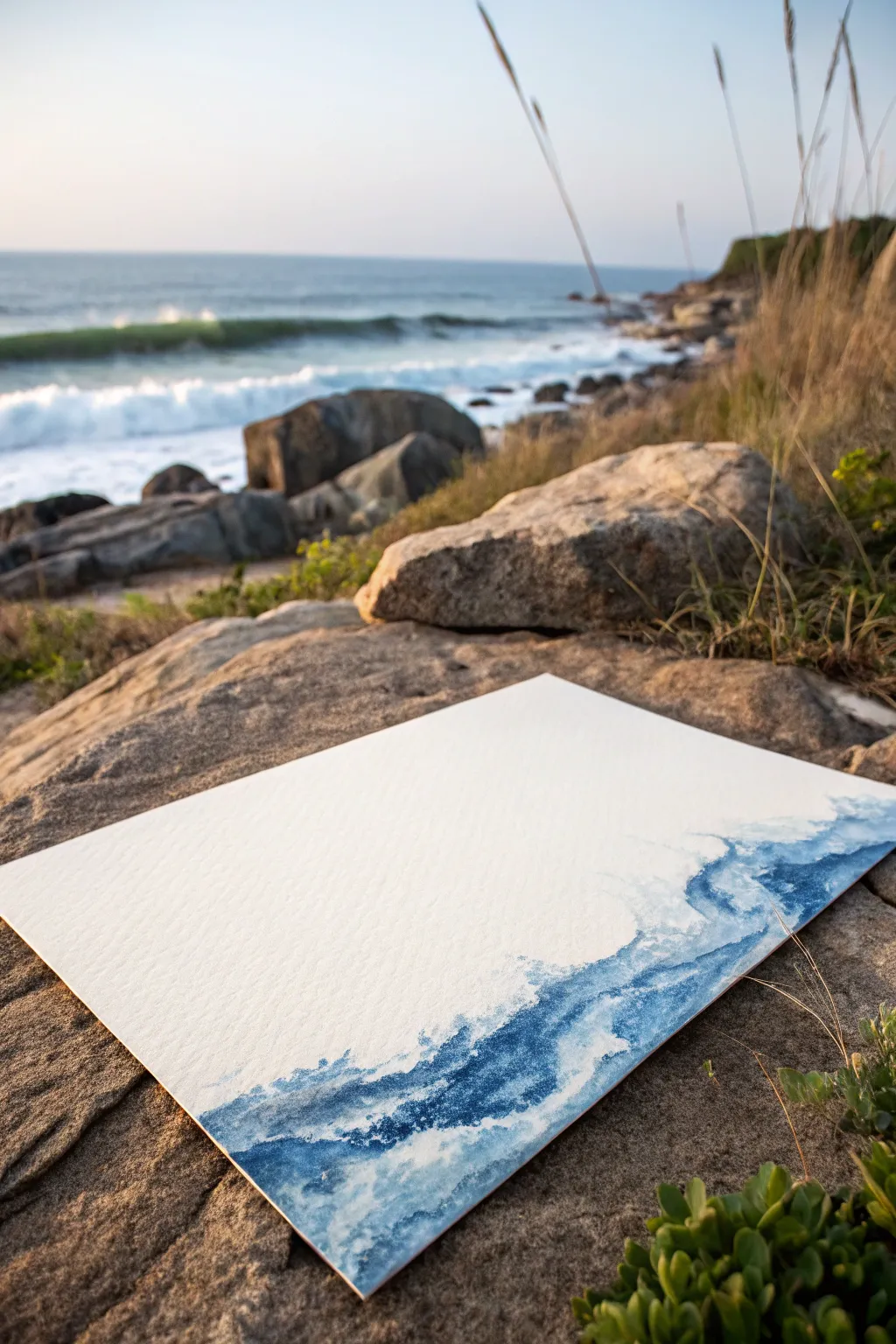 Windswept, air-blown drips branching into elegant streams with bold contrast and calm minimalism.