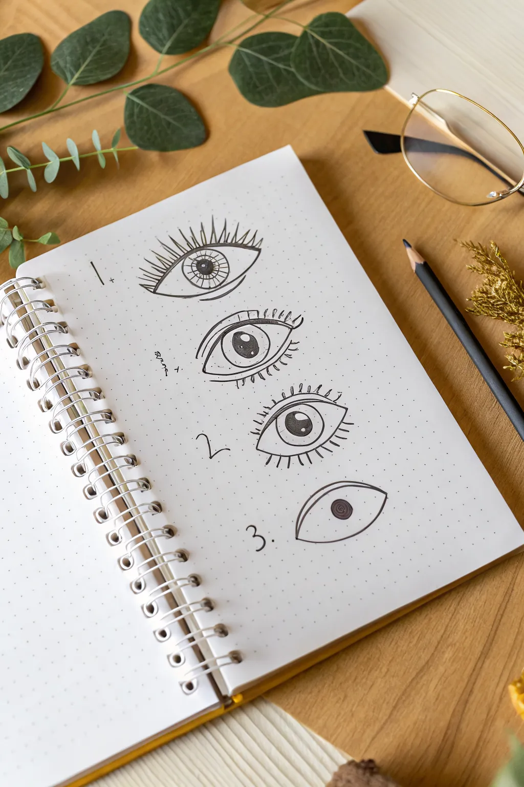 Cartoon eye made easy: a clean 3-step sketch you can copy in minutes, minimal and beginner-friendly