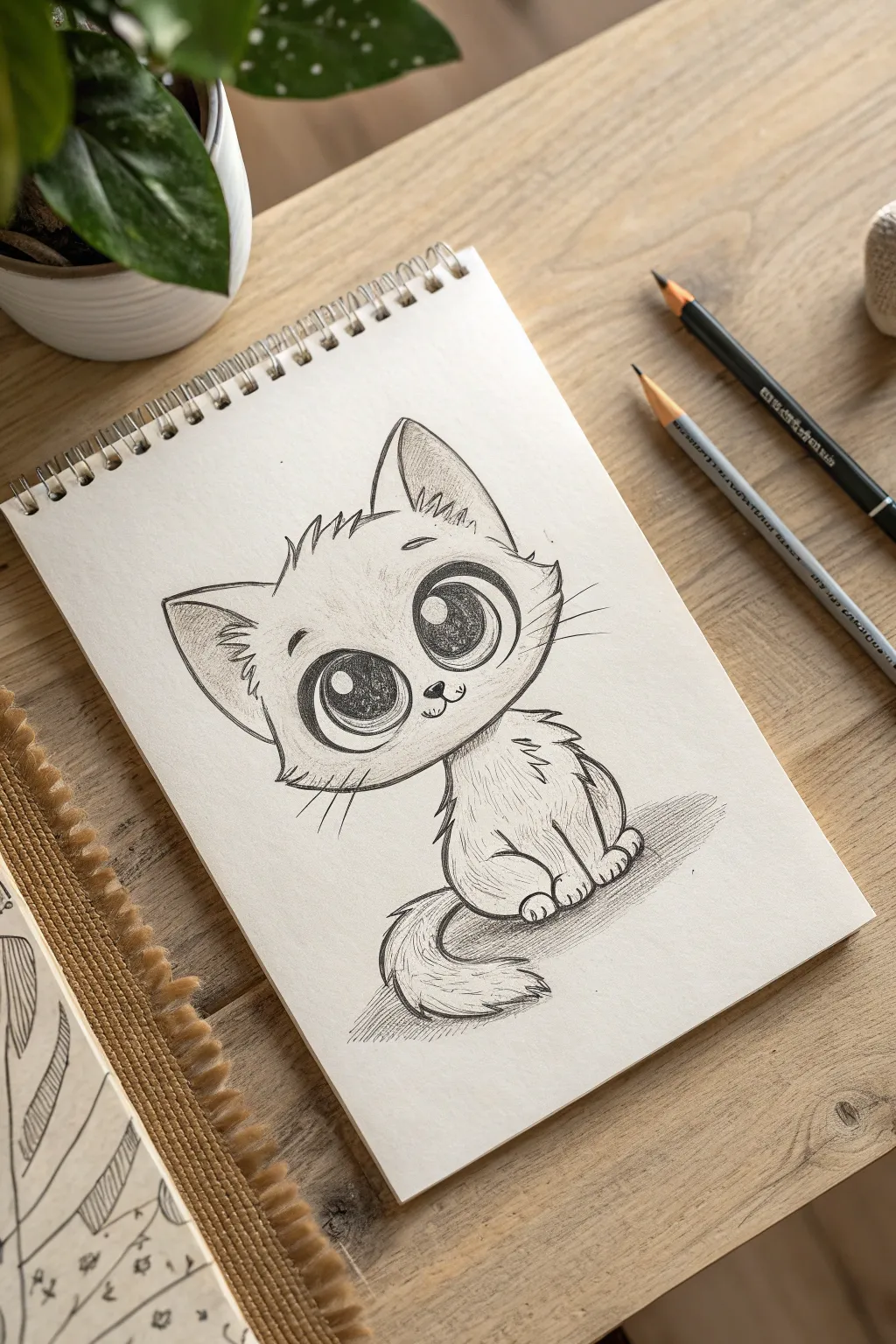 Master the art of cuteness by learning these adorable chibi cat drawing proportions for your next sketchbook page.