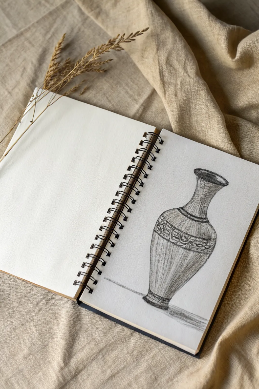 Figure-ground clarity: the same vase drawn with bold contrast vs matching values that make it disappear.