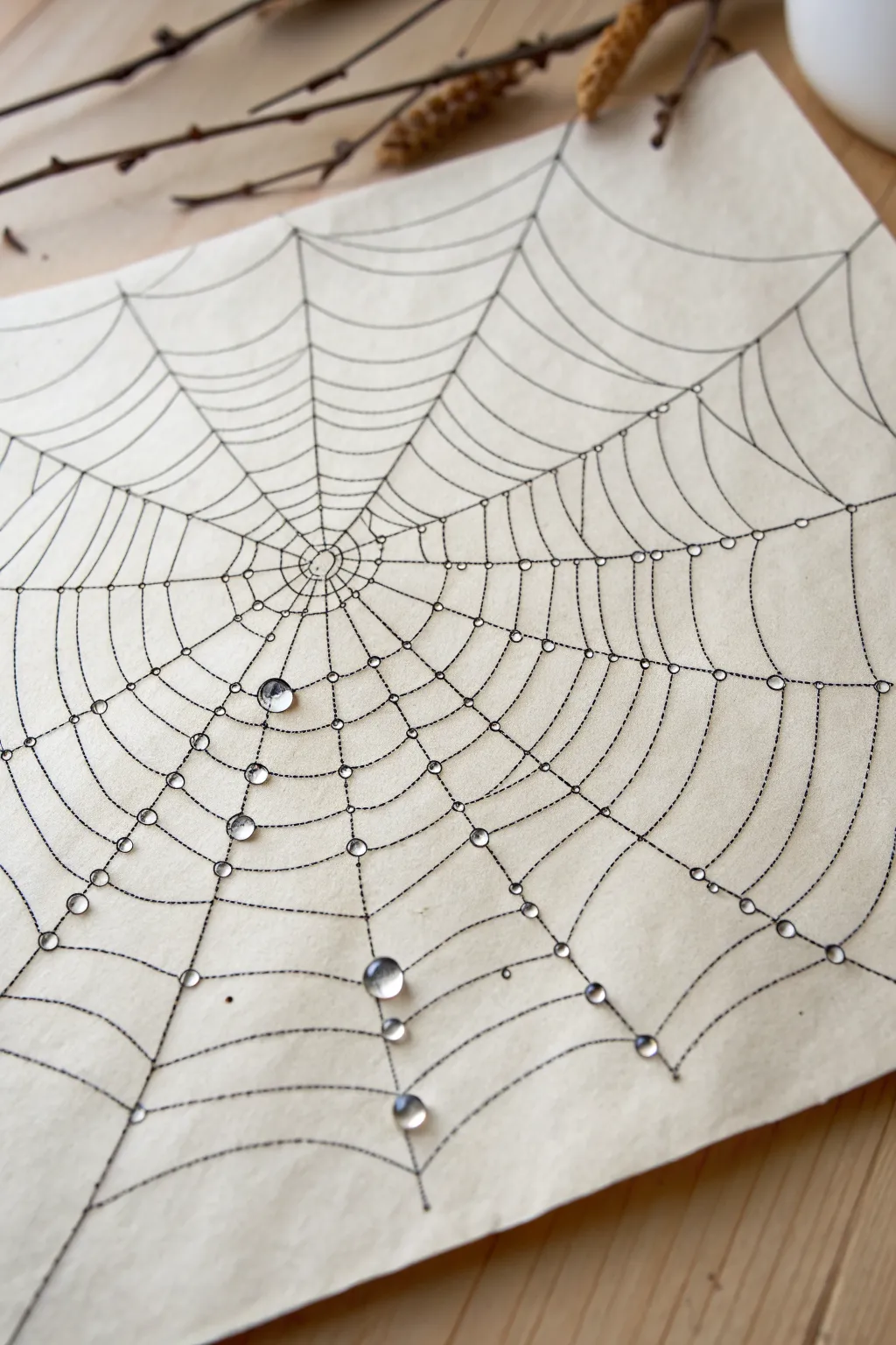 Make your web sparkle with tiny dew drops, crisp highlights, and soft shadows in minimal style.