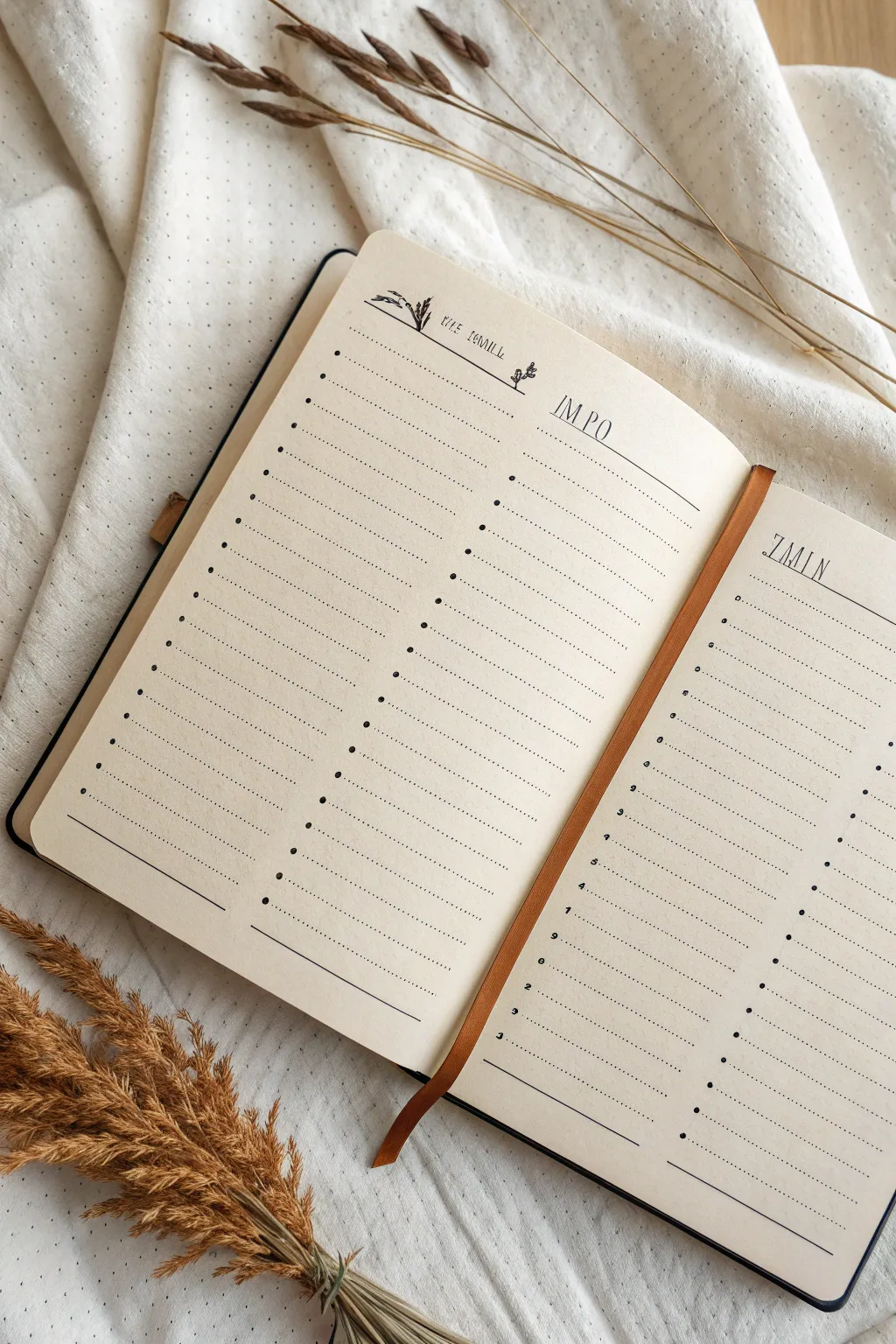 Flip-ready prompt index layout for your drawing ideas book, minimalist and beautifully organized.